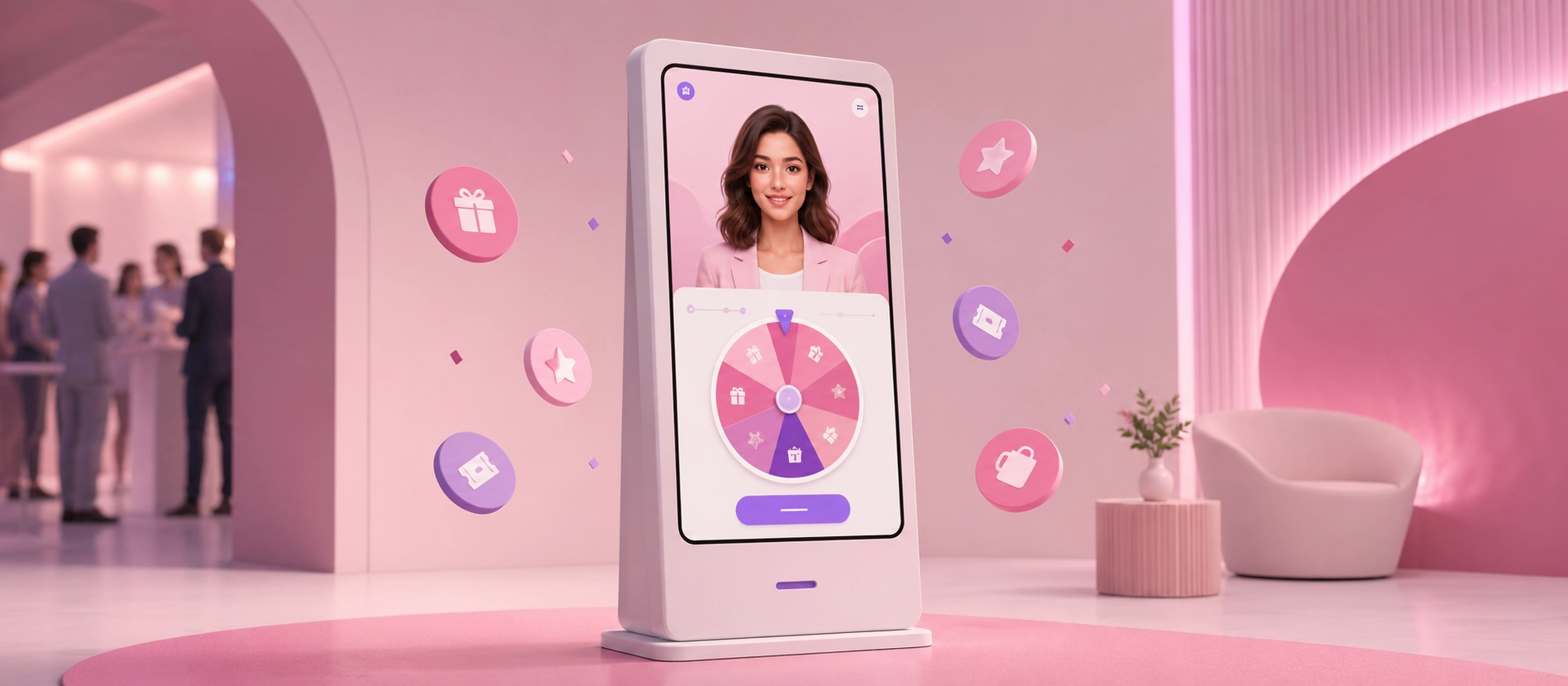 Avatar running an interactive brand activation experience
